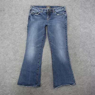 Vanity Jeans Women's 30x31 Blue Light Wash Flare Jeans • $19.95