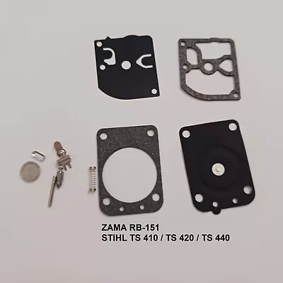 £5.99 • Buy ZAMA Carb Repair Rebuild Kit STIHL TS 410 / TS 420 / TS 440.   RB-151