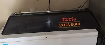 Vintage 1980s Coors Extra Gold Beer Pool Billiards Table Light Sign Black TESTED • $199.99