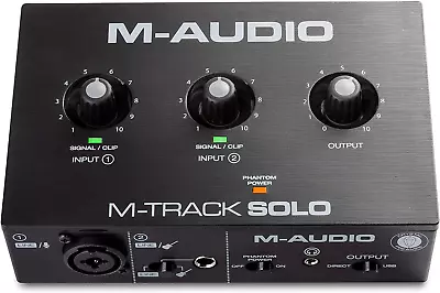 M-Track Solo � USB Audio Interface For Recording Streaming And Podcasting Wi... • $63.63