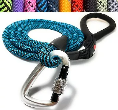 *NEW* Enthusiast Gear 6' Foot Climbing Rope Dog Leash With Locking Carabiner • $23.99