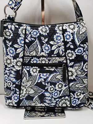 Vera Bradley Cross Body Purse - Hipster Shoulder Bag - Navy And White • $14.95