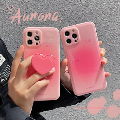 $13.35 • Buy Cute Sweet Letter Heart Stand Case Cover  For IPhone 12 11 Pro Max XS XR 7 Plus