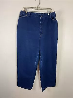 Vintage Levis Jeans Maroon Tab Elastic Waist Made In USA Mens 35-40X29 Denim Blu • $49.99