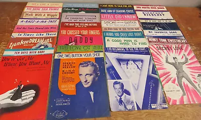 Lot Of 30 Vintage 1940's-50's Sheet Music Made In The USA • $30