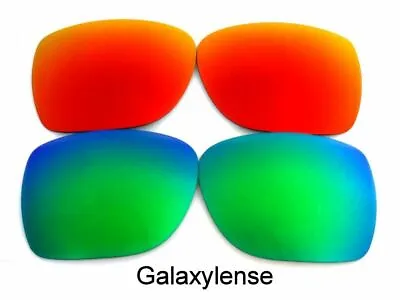 £12.70 • Buy Galaxy Replacement Lenses For Oakley Deviation Sunglasses Green/Red Polarized