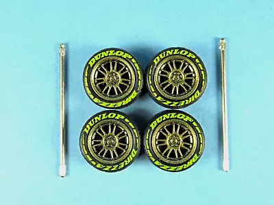 1/64 Wheels 1/64 Wheel And Tire Set Real Riders Volk Racing RE30 Gold • $4.99