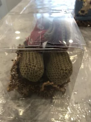 $27.99 • Buy New In Box Art Walk Knit Red Cowboy Boots Shoes Newborn 0-6 Months