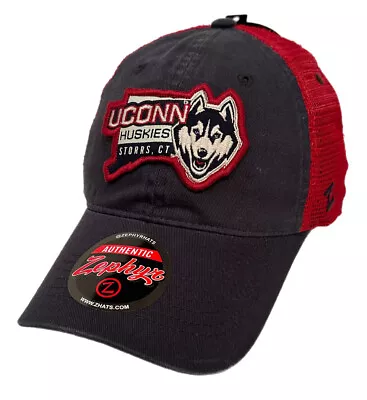 Zephyr NCAA UCONN Huskies “Roadside  Unstructured Curved Bill Mesh Hat NWT • $39.99