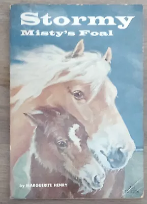 Vintage Stormy Misty's Foal By Marguerite Henry Paperback 1970 Scholastic Book • $3.89