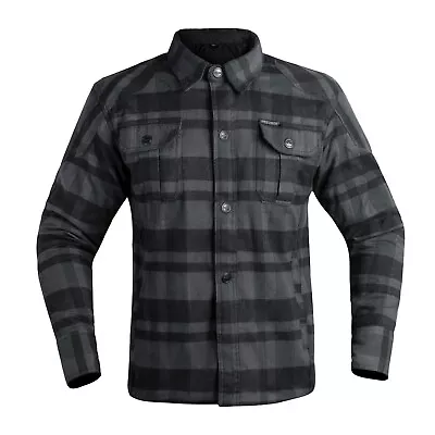 Mens Motorbike Motorcycle Shirt Lumberjack Reinforced Made With Kevlar CE Armour • $105.36