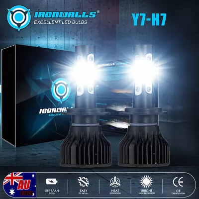 4Side H7 LED Headlight Bulb Globes For Holden Colorado RG Ute 2.8 TD 4x4 2012-20 • $28.99