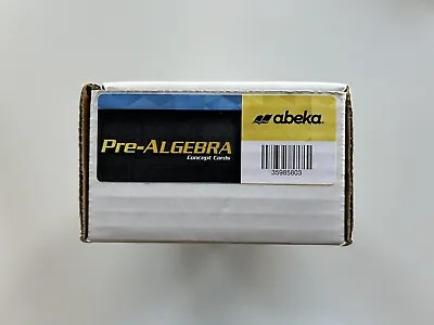 Abeka Pre-Algebra Concept Cards. FREE SAME DAY SHIPPING • $36.99
