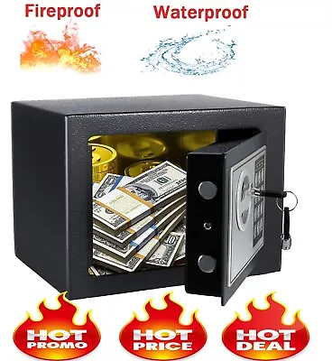 Safety Lock Box Home Jewelry Waterproof Security Money Jewelry Safe Storage USA • $35.99