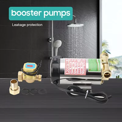 Automatic Booster Pump 100W Home Water Pressure Booster Pump W/Water Flow Switch • $36.11