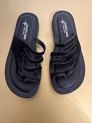 NWOB Eastland Tess Women's Black Sandals Memory Foam Size 7M. • $12.99