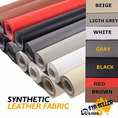 Marine Vinyl Upholstery Faux Synthetic Leather Fabric Car Interior Seat Restore • $9.29