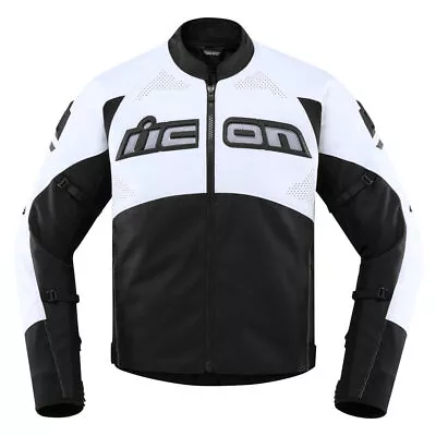 Icon Contra 2 Perforated Leather Street Motorcycle Jacket - Pick Size & Color • $295