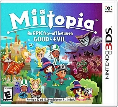 Miitopia: An Epic Face-Off Between Good & Evil 3DS Brand New Game (2016 RPG) • $40.99