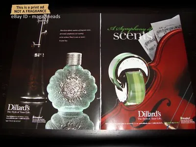 DILLARD'S 'A Symphony Of Scents' 8-Page PRINT AD 2009 CALVIN KLEIN Prada VERSACE • $10