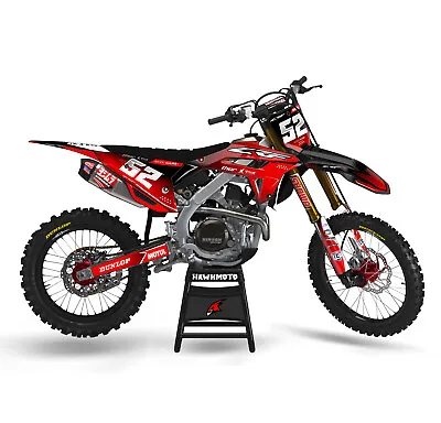 Honda MX Motocross Graphics |  Kit All Models All Years - Volcano • $191.51