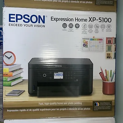 Epson Expression Home XP-5100 Wireless All-In-One Printer - Black • $120