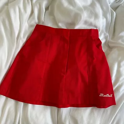 VTG 70s Skirt Red XS Tennis Sports U.S.A. Made Cute Retro Girls Court Women • $28.99