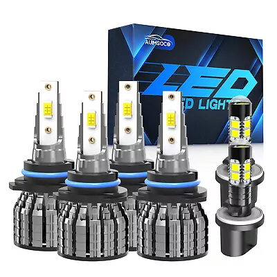 LED Headlights+ Fog Light 6Bulbs Kit For Chevy Silverado 1500 2500 HD 1999-2002 • $79.99