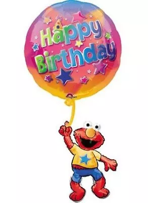 39  Elmo Floating Happy Birthday Foil Balloon  - Anagram Party Supply Decoration • $4.99