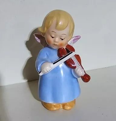 Goebel Angel Playing Violin Figurine W Germany Porcelain Vintage • $19.99