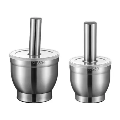 Mortars And Pestle Set Pills Crusher Spices Crusher 304Stainless Steel Material • $82.61