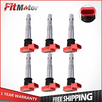 Set Of 6 Ignition Coils For Audi A6 Porsche Panamera VW Touareg Replaces UF529 • $53.88