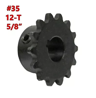 12T Tooth #35 Sprocket Gear With 5/8  Bore For Jackshaft Mini Bike Go Kart - NEW • $18.96