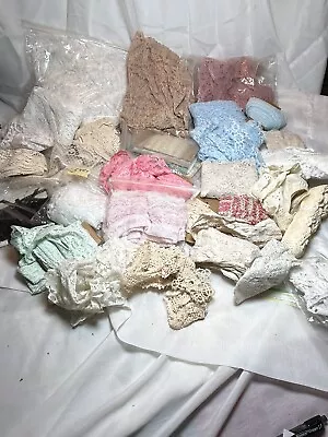 Vintage Sewing Lace Trim Lot Textiles Assorted • $14.95