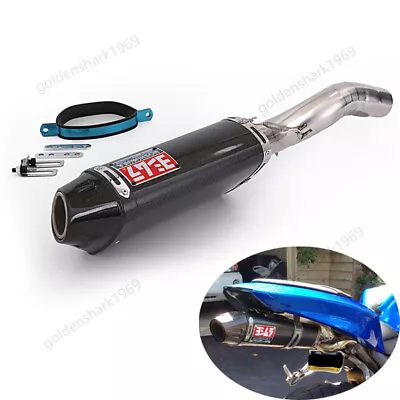 For Kawasaki Ninja ZX6R 2004-2008 ZX636 ZX600 Exhaust Pipe Carbon Fiber Muffler • $278.09