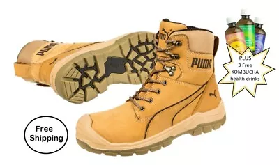 $236.24 • Buy PUMA Conquest ZIP Sider Workboot Waterproof Membrane PLUS Bonus Kombucha