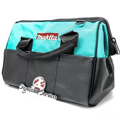 MAKITA Contractor Tool Bag Storage Case Outside Pockets 14” X 11” X 9” Strap • $17.80