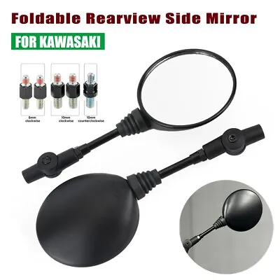 For Kawasaki KLR650 KLX300SM/300/250/250S/150L/125 Foldable Rearview Side Mirror • $36.99