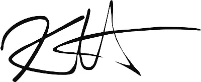 Kirk Lee Hammett Autograph Signature VINYL DECAL Bumper Sticker Metallica • $4.05