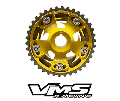 Vms Racing Gold Adjustable Cam Gear + Key For 88-91 Honda Civic Crx D15 D16 Sohc • $69.95