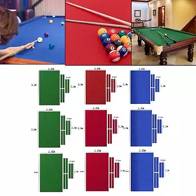  Billiard Cloth Pool Table Felt For 7' 8' 9' Pool Table Pre Cut Bed & • $46.27