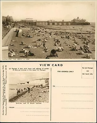 Eastbourne The Beach & Pier 77568 Photochrom  • £5.60