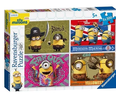 Ravensburger Minions Jigsaw Puzzle 4 Pack Bundle Set For Kids -  070138 • $16