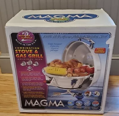 MAGMA Marine Kettle 2 Propane Stove Gas Boat Grill A10-207-2 Stainless Steel NEW • $199.70