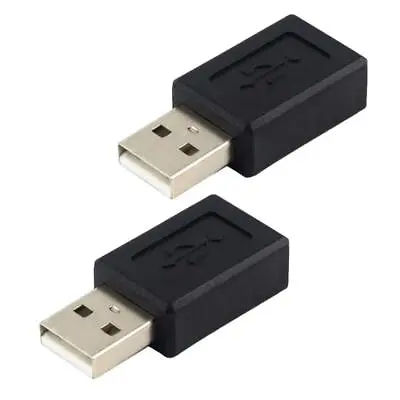 2Pcs USB 2.0 Male To Micro B Type 5pin Female Adapter Socket Connector Plug • £4.36