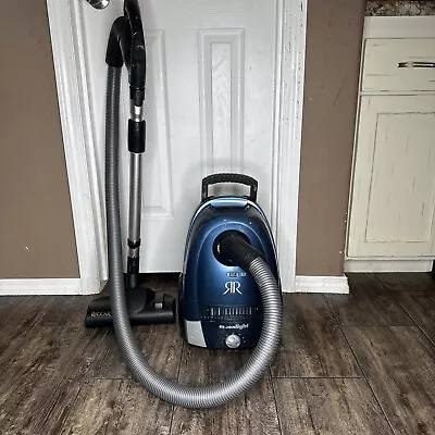 Riccar Canister Vacuum Cleaner Moonlight Blue 8 With Hose Attachments Like Miele • $189