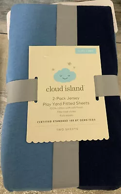 ⚡️Cloud Island Fitted Sheets (2-Pack) Jersey Pack N Play Play Yard (27  X 39 ) • $15.99