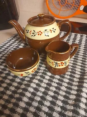 Genuine Vintage Three Piece Sadler Teapot Set In Excellent Condition. • £8