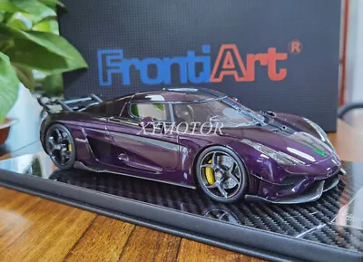 FrontiArt 1:18 Koenigsegg Regera Purple Resin Diecast Car Model Gift Collection • $521.90