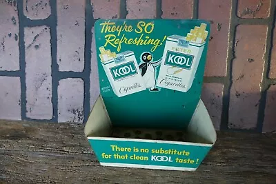 Antique Advertising Kool Cigarettes Match Holder Metal Store Wall Display • $40